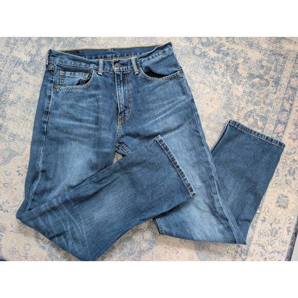 Levis 505 Mens Jeans Straight Leg Regular Fit Medium Wash 32x30 100% Cotton EUC - Picture 8 of 9